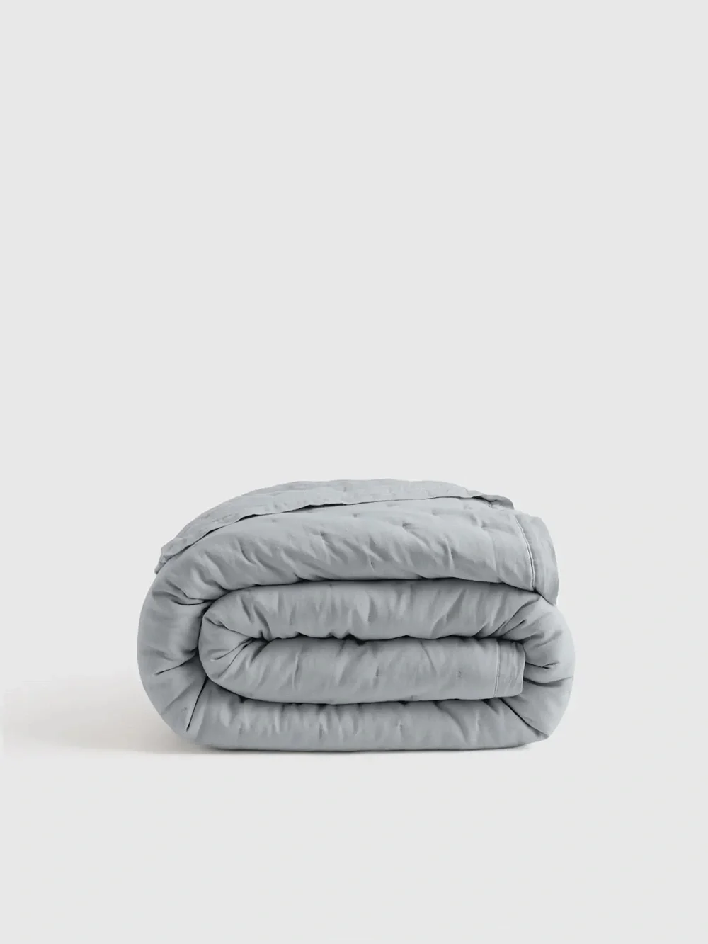 New Quince European Linen Dream Quilt King/CalKing MSRP $184 - Mist No Shams